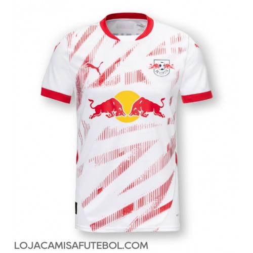 Camisa de Futebol RB Leipzig Equipamento Principal 2024-25 Manga Curta